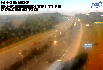 I-20 W before KlondikeRd MM 74.9 live camera view