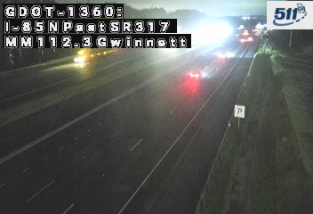 I-85 N past SR317 MM 112.2 live camera view