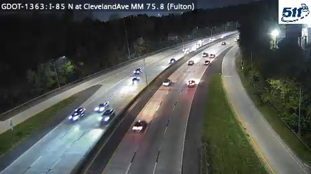 I-85 N at ClevelandAve MM 75.8 live camera view
