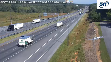I-75 N past SR156 MM 315 live camera view