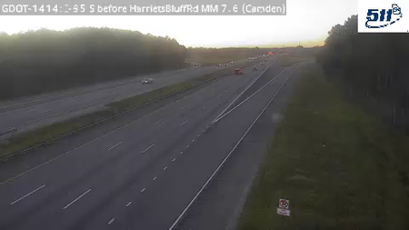 I-95 S before HarrietsBluffRd MM 7.6 live camera view