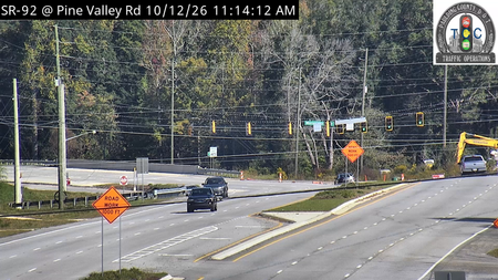SR 92 at Pine Valley Rd live camera view