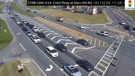 Cobb Pkwy at Mars Hill Rd live camera view