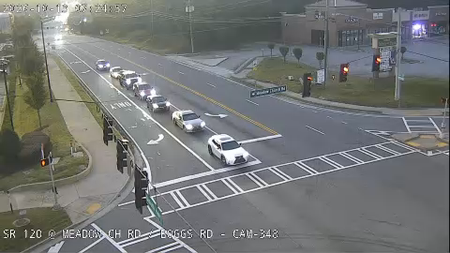 SR 120 at Meadow Church Rd live camera view