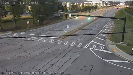 SR 13 at Thompson Mill Rd live camera view