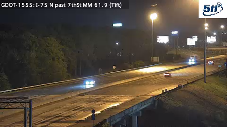 I-75 N past 7thSt MM 61.9 live camera view