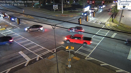 Holly Springs Pkwy at Sixes Rd live camera view