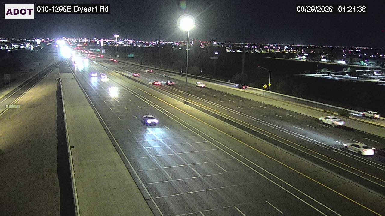 I-10 @Dysart Rd live camera view