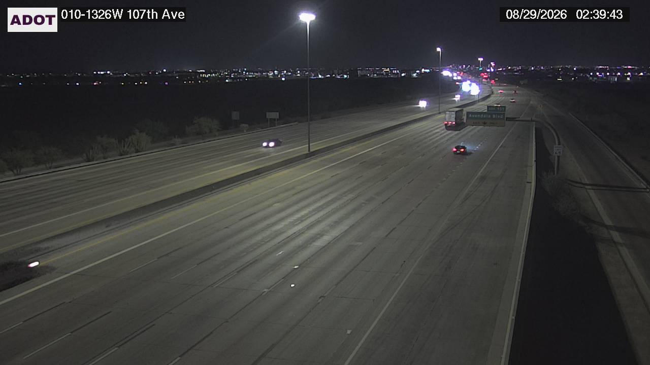 I-10 @107th Ave live camera view