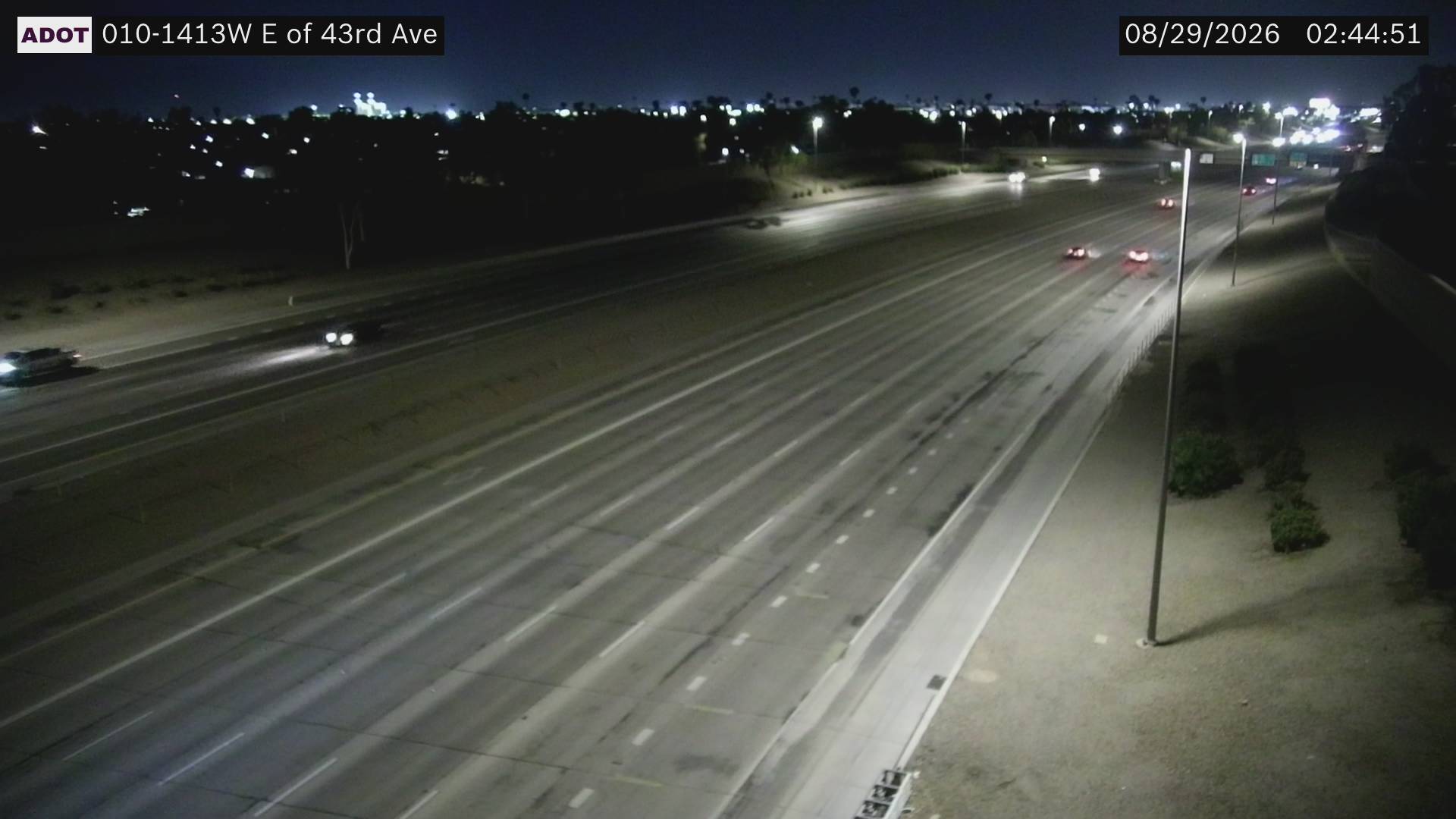 I-10 @E of 43rd Ave live camera view