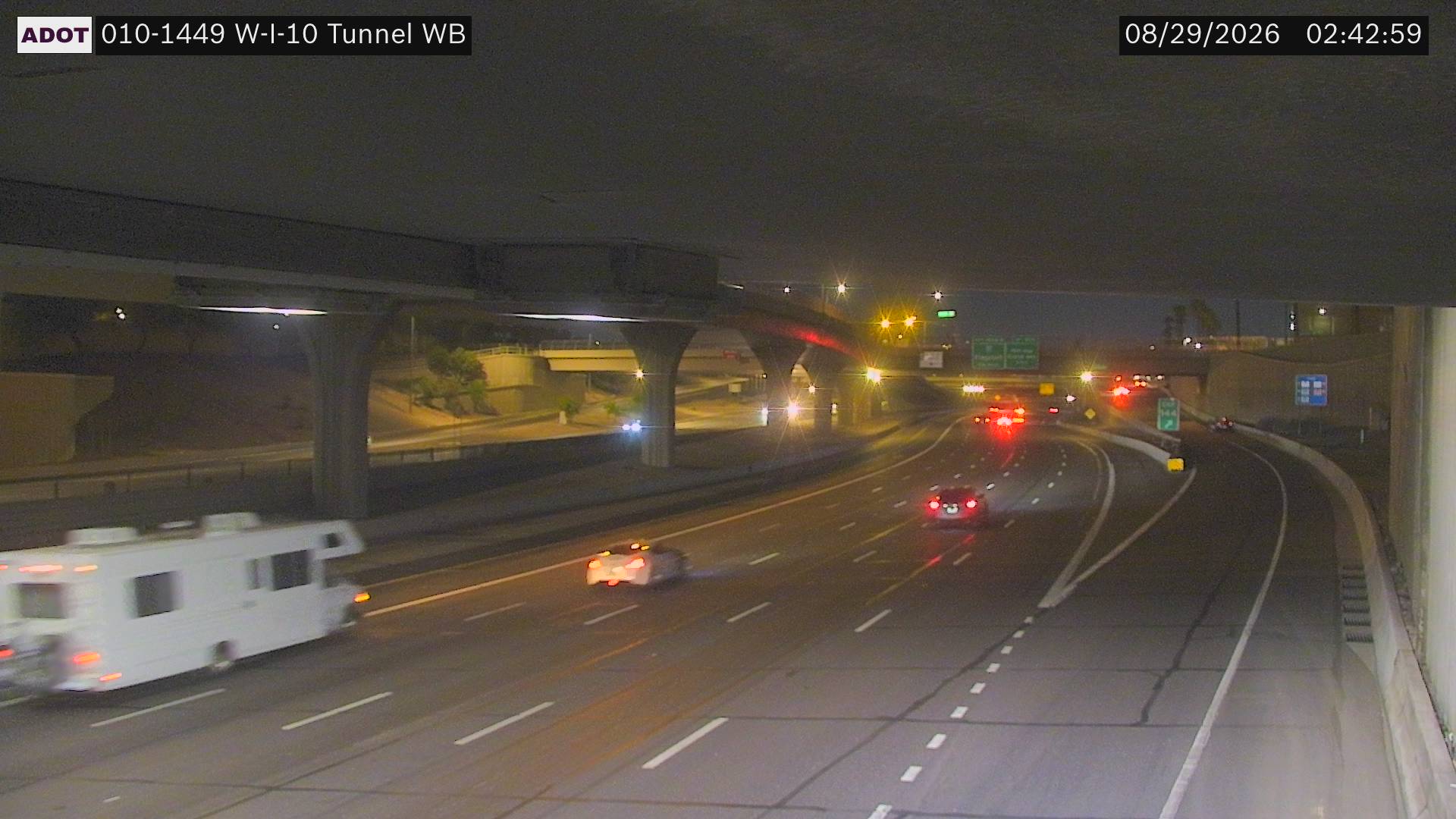 I-10 @Tunnel WB live camera view