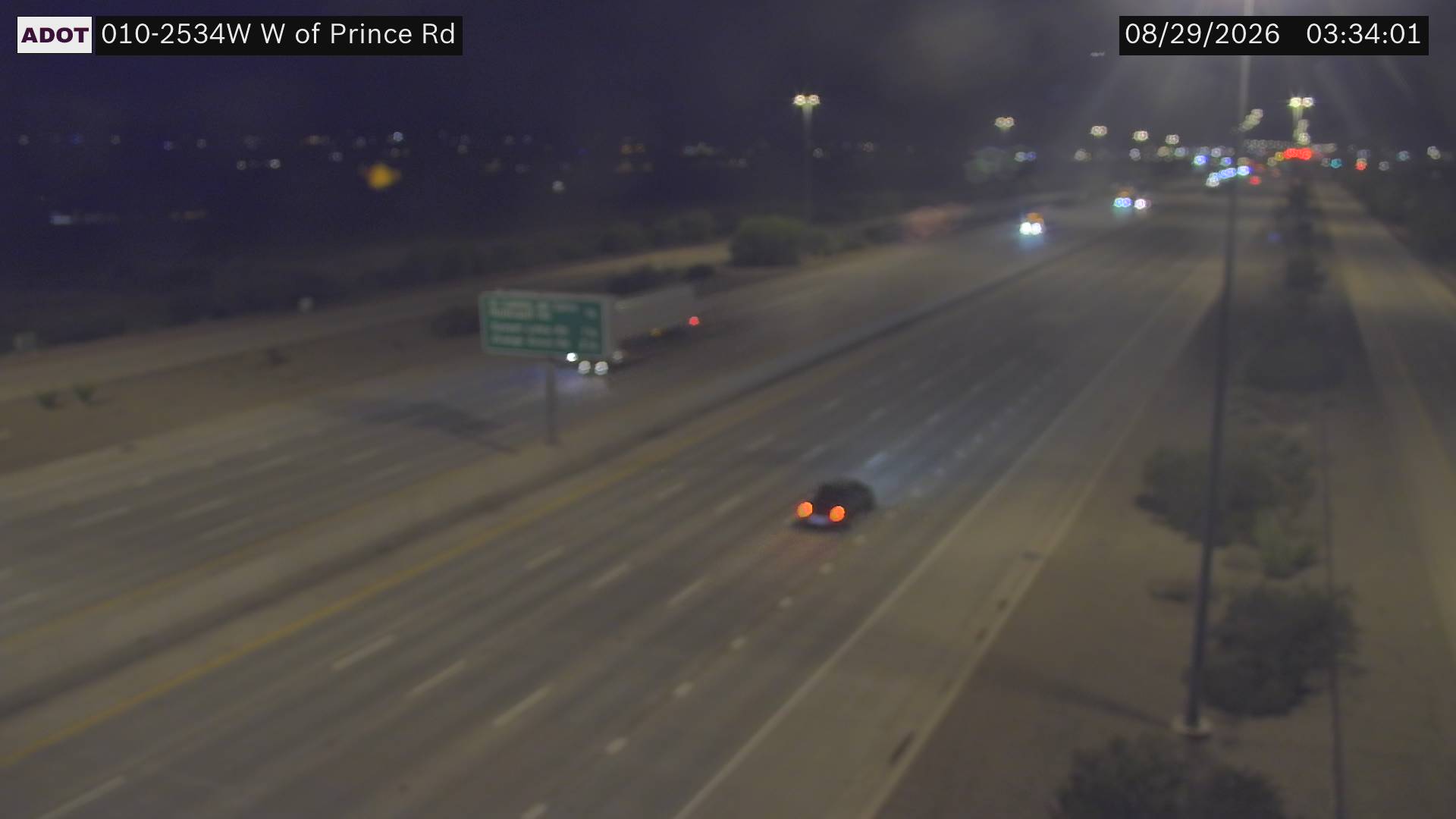I-10 @W of Prince Rd live camera view
