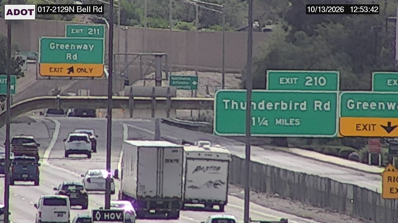 I-17 @Bell Rd live camera view