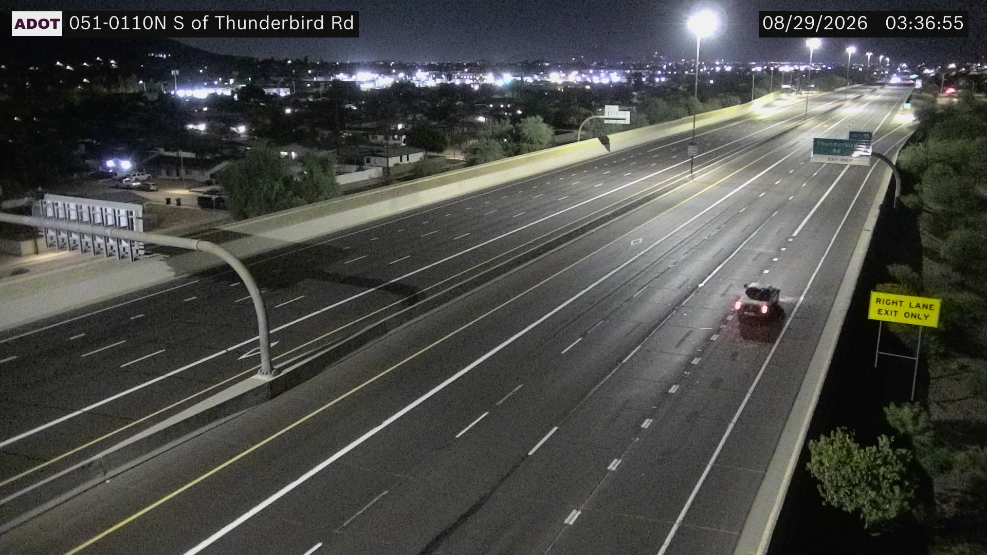 SR-51 @S of Thunderbird Rd live camera view