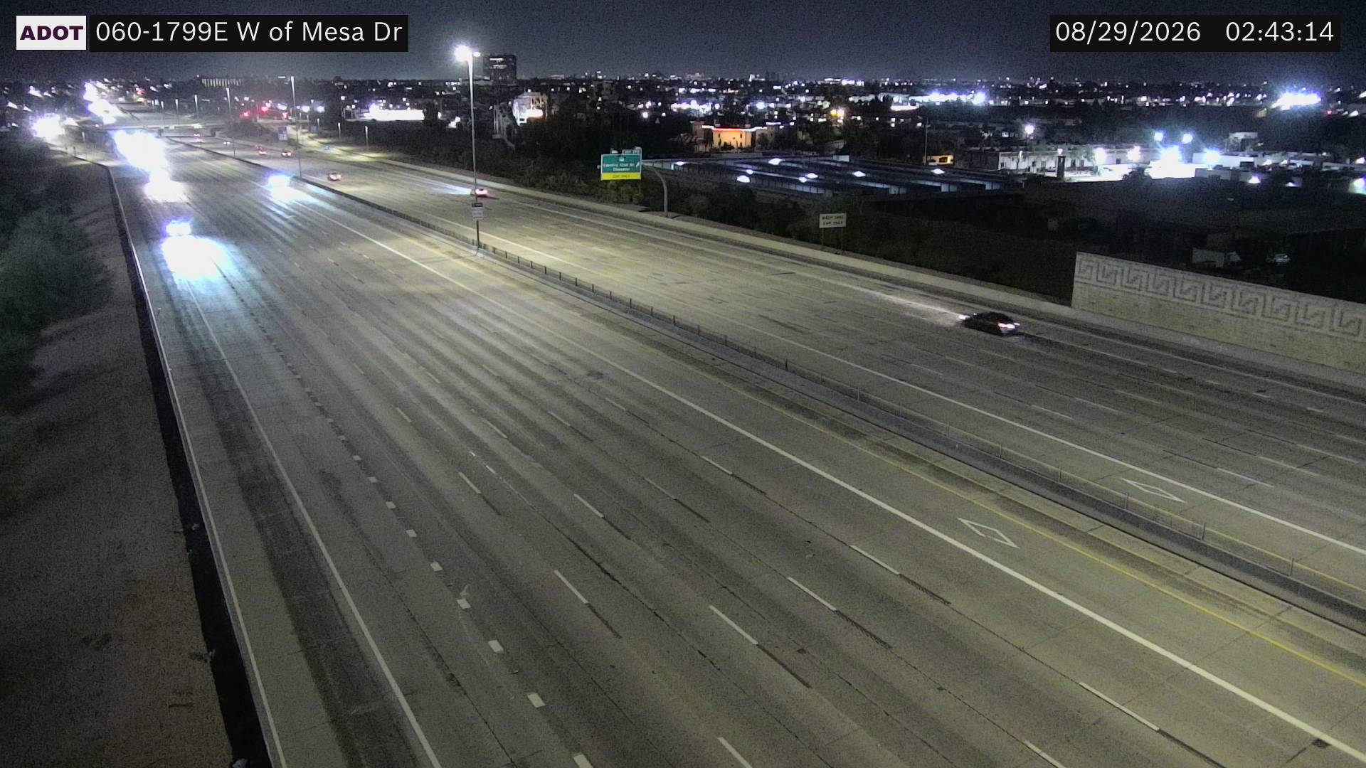 US-60 @W of Mesa Dr live camera view