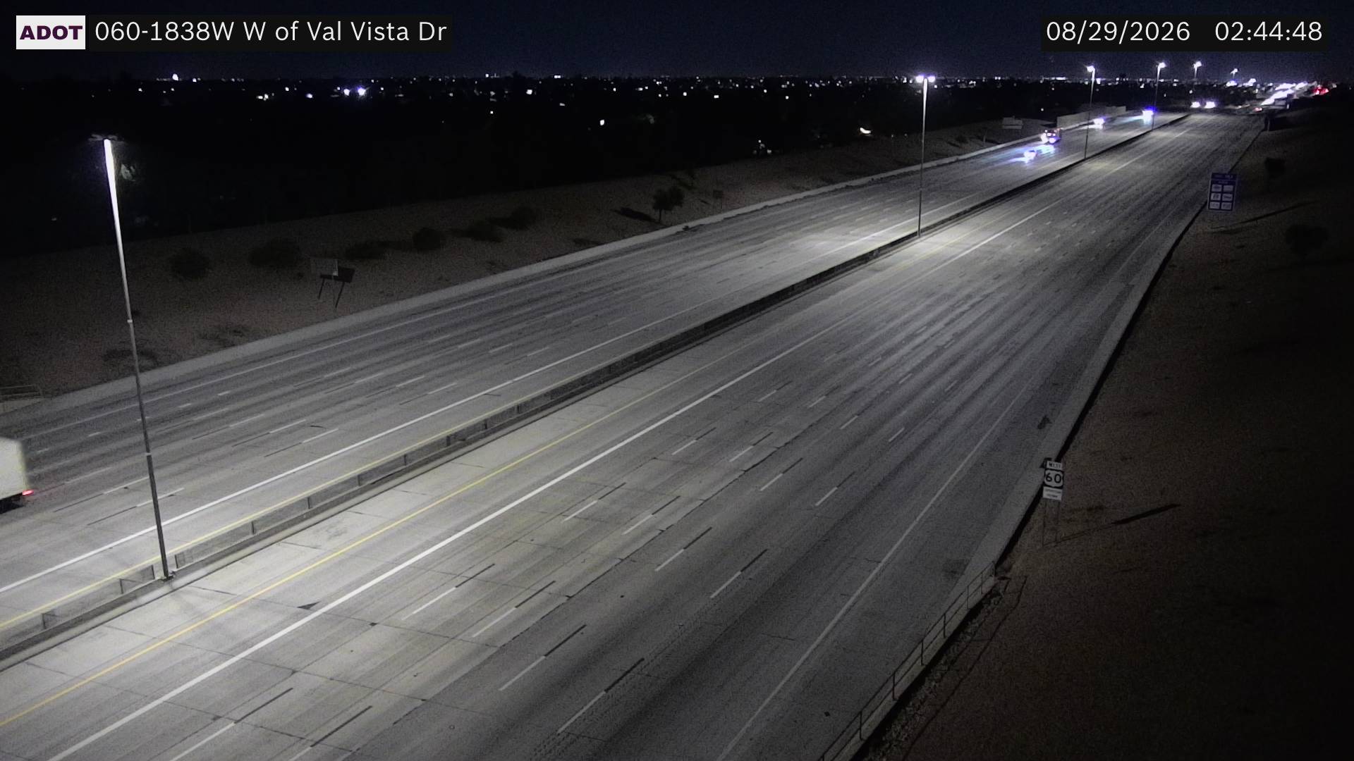 US-60 @W of Val Vista Dr live camera view
