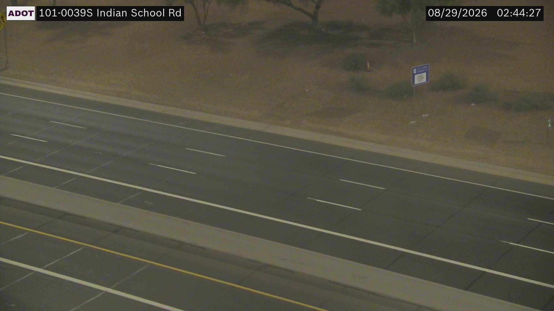 SR-101 @Indian School Rd live camera view