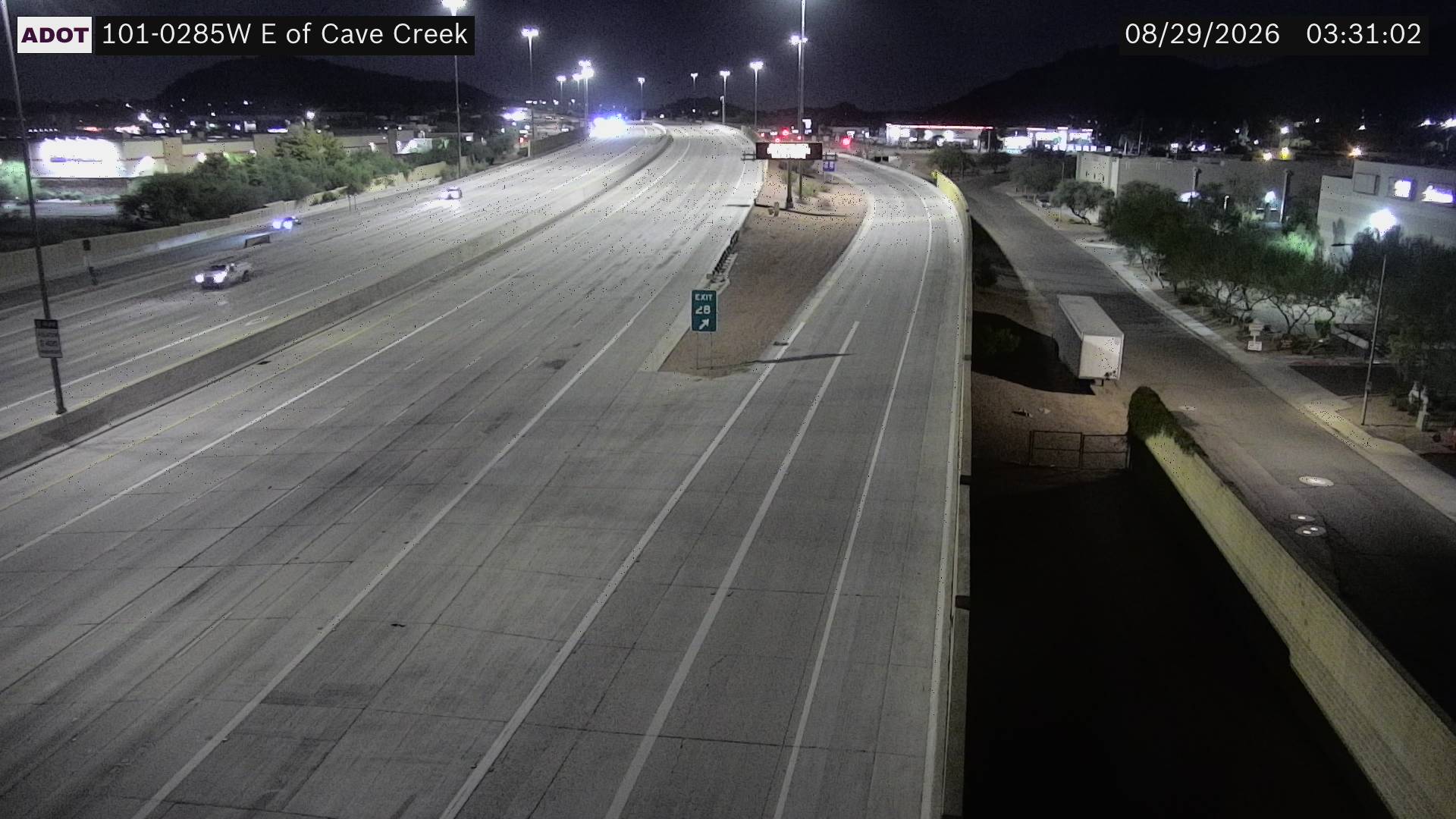 SR-101 @E of Cave Creek Rd live camera view