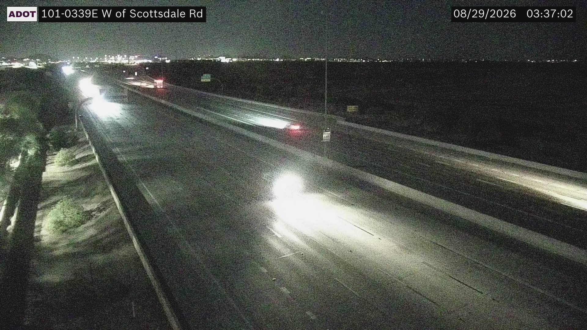 SR-101 @W of Scottsdale Rd live camera view