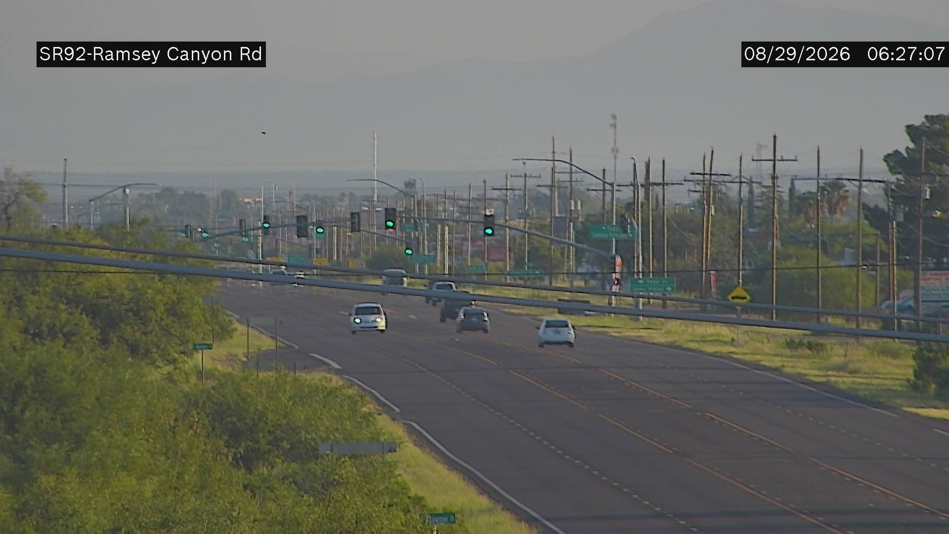SR-92 @Ramsey Canyon Road live camera view