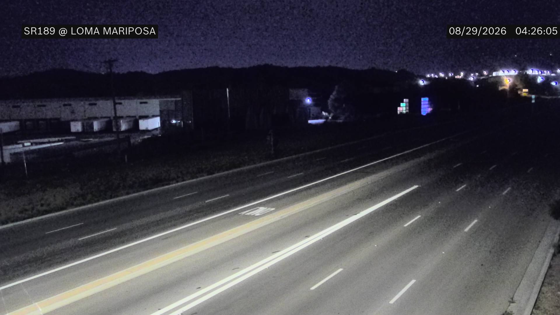 SR-189 @Loma Mariposa Road live camera view
