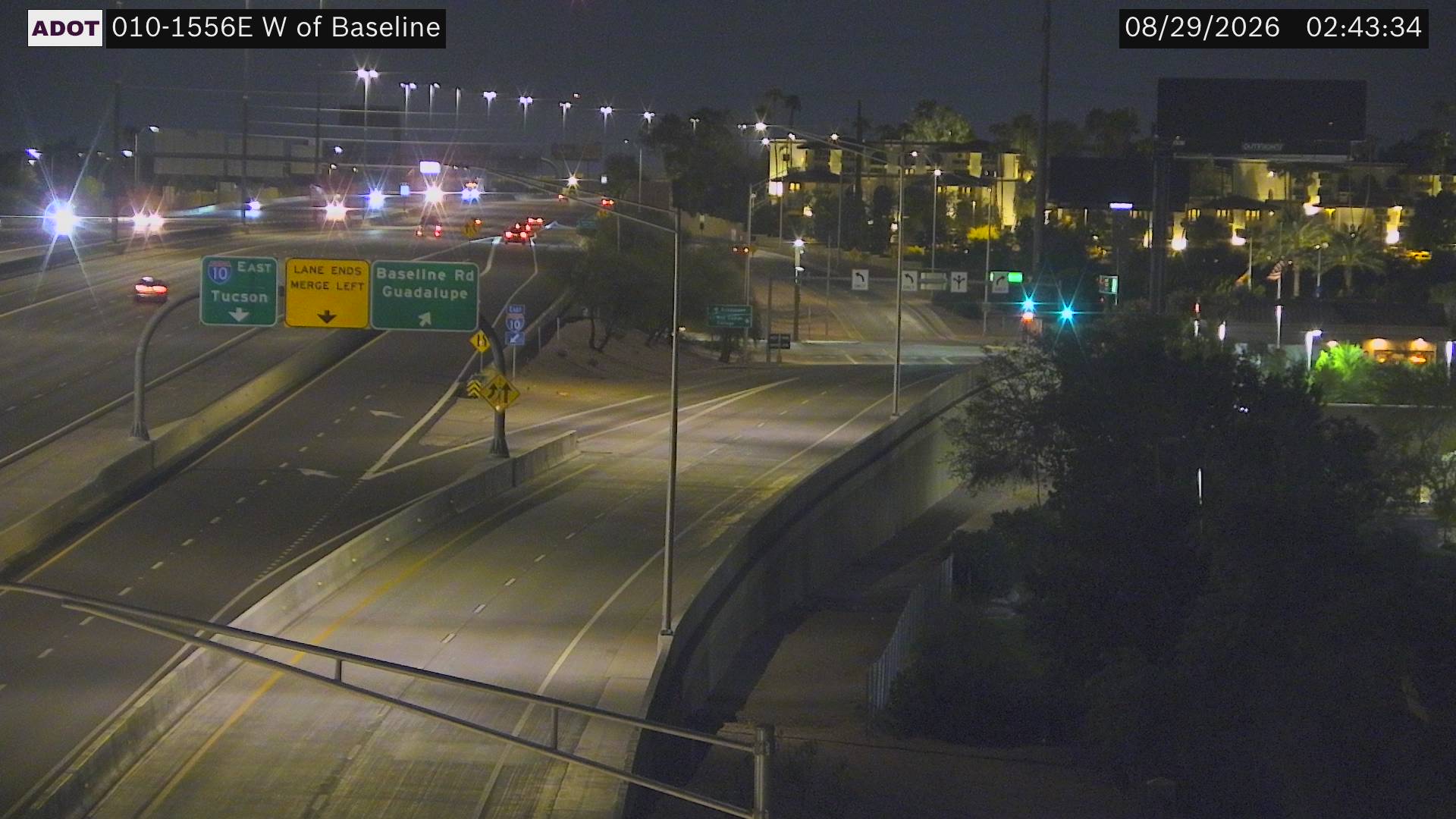 I-10 @W of Baseline live camera view