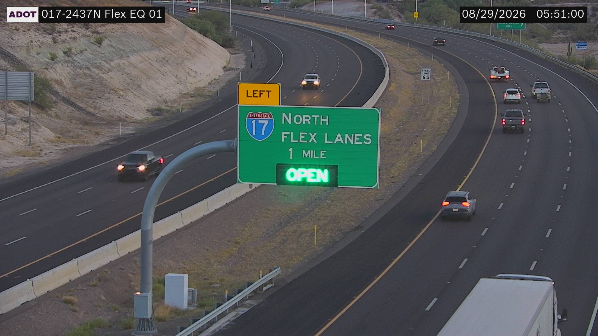I-17 @Black Canyon City live camera view