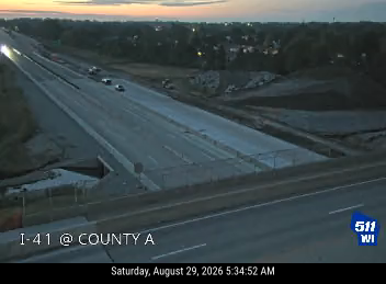 I-41 at County A live camera view