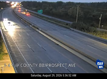 I-41 at County BB live camera view