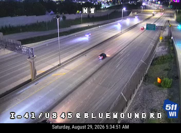 I-41/US 45 at Bluemound Rd live camera view