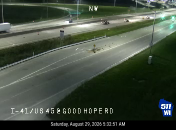 I-41/US 45 at Good Hope Rd live camera view