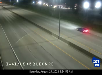 I-41/US 45 at Leon Rd live camera view