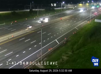 I-41/94 at College Ave live camera view