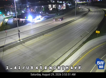 I-41/US 45 at North Ave live camera view