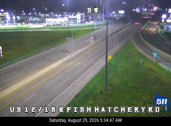 US 12/18 at Fish Hatchery Rd live camera view