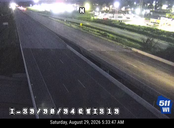 I-39/90/94 at WIS 19 live camera view