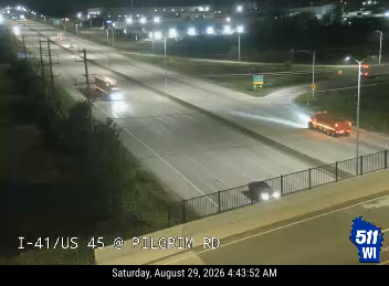 I-41/US 45 at Pilgrim Rd live camera view