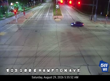 WIS 100 at Hampton Ave live camera view