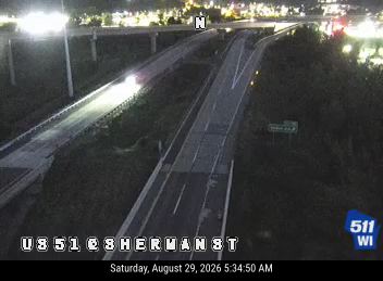 US 51 at Sherman St live camera view
