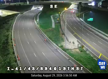 I-41/43/894 at 19th St live camera view