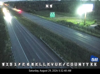 WIS 172 at Bellevue St/County XX live camera view