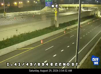 I-41/43/894 at 22nd St EB live camera view