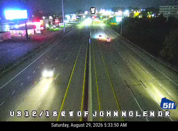 US 12/18 at W of John Nolan Dr (Flex) live camera view