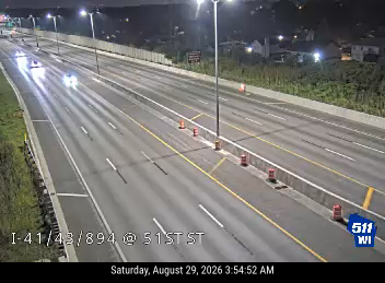 I-41/43/894 at 51st St live camera view