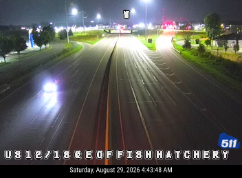 US 12/18 at E of Fish Hatchery Rd (Flex) live camera view