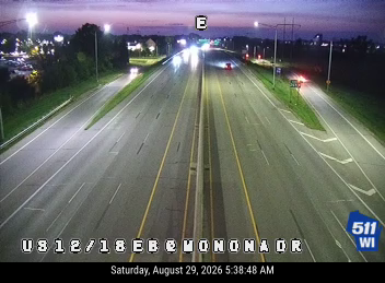 US 12/18 EB at Monona Dr (Flex) live camera view