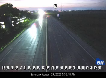 US 12/18 EB at E of West Broadway (Flex) live camera view