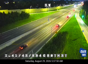 I-41/43/894 at 60th St live camera view