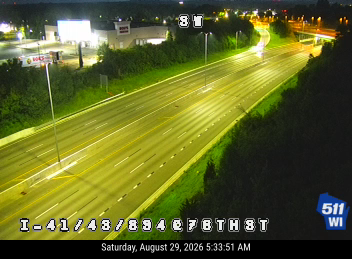 I-41/43/894 at 76th St live camera view