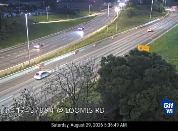 I-41/43/894 at Loomis Rd live camera view